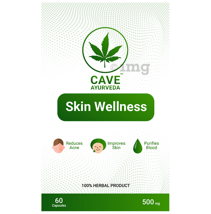 Cave Ayurveda Skin Wellness 500mg Capsule