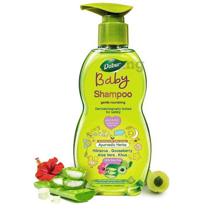 Dabur Baby Shampoo with Ayurvedic Herbs | For Baby's Delicate Hair & Scalp