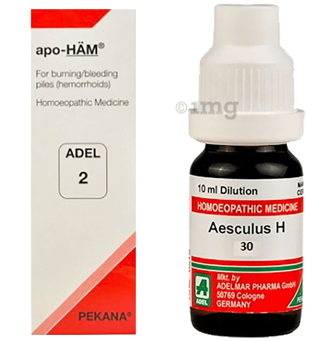 ADEL Piles Care Combo Pack of ADEL 2 Apo-Ham Drop 20ml & Aesculus H Dilution 30 CH 10ml