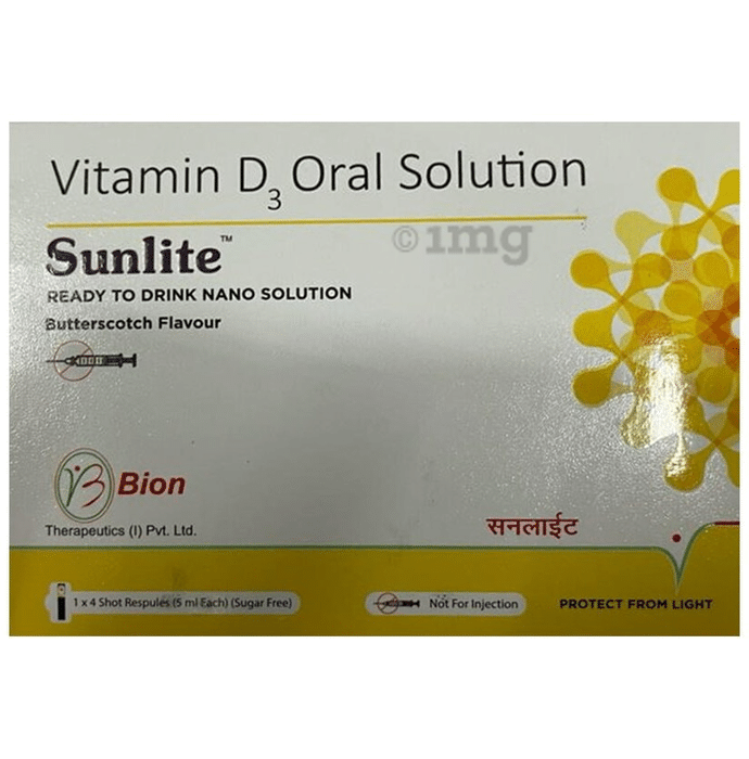 Sunlite Oral Solution (5ml Each) Butterscotch Sugar Free