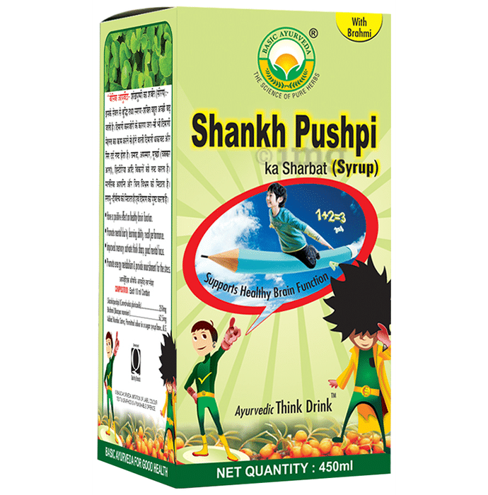 Basic Ayurveda Shankh Pushpi Ka Sharbat | Syrup for Healthy Brain Function