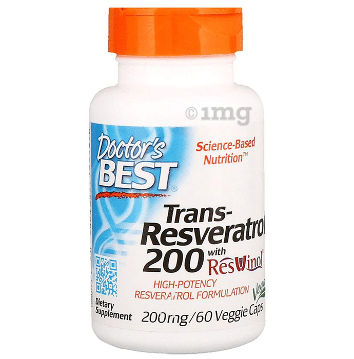 Doctor's Best Trans-Resveratrol with Resvinol 200mg Veggie Capsule