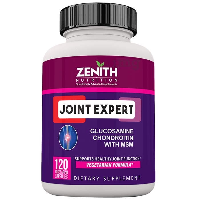 Zenith Nutrition Joint Expert Glucosamine Chondroitin with MSM Vegetarian Capsule