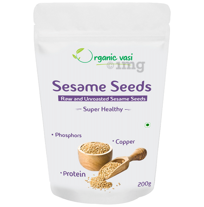 Organic Vasi Raw and Unroasted Sesame Seeds