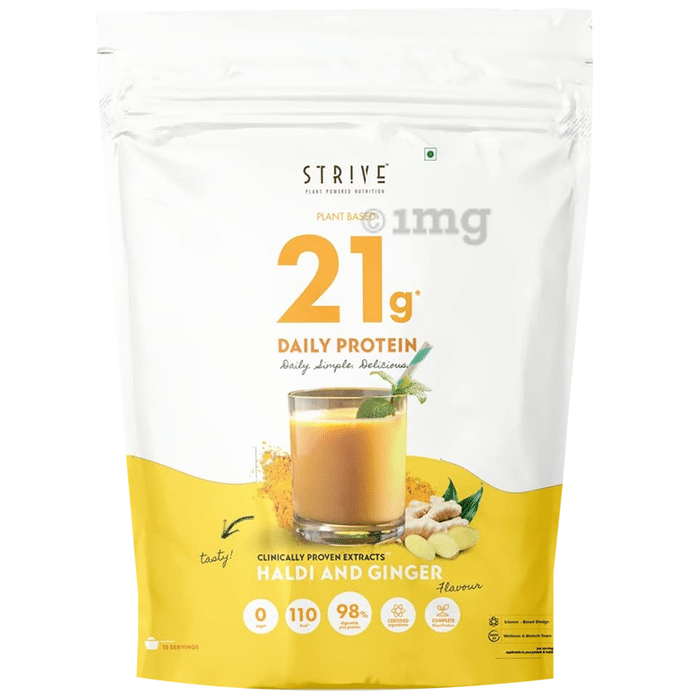 Strive Plant Based 21g Daily Protein Powder Haldi and Ginger
