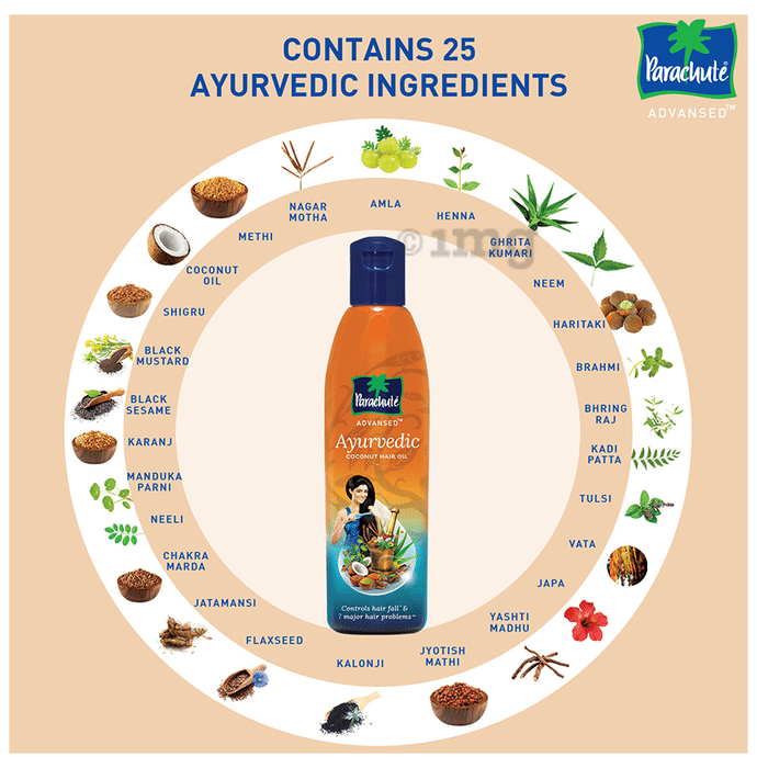 Parachute hair oil shop ayurvedic