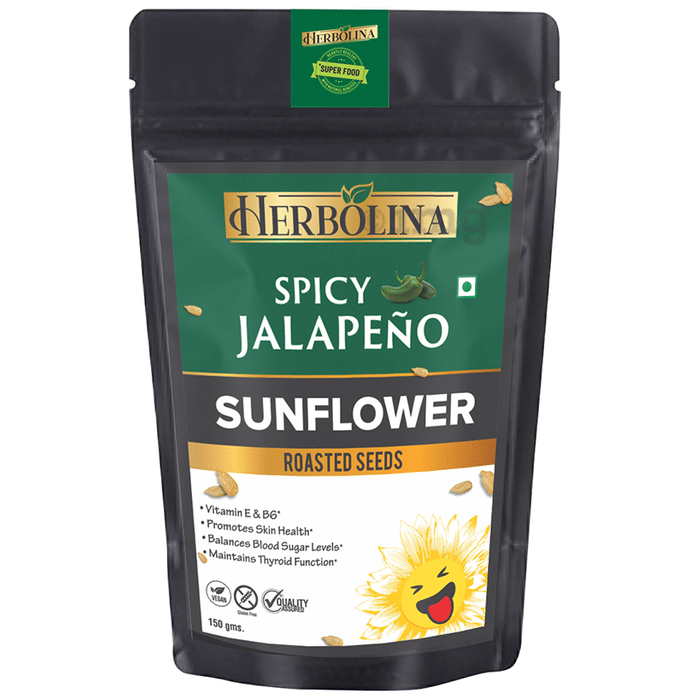 Herbolina Sunflower Roasted Seeds (150gm Each) Spicy Jalapeno