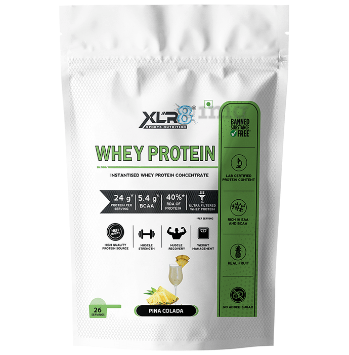 XLR8 Sports Nutrition Whey Protein Instantised Whey Protein Concentrate Pina Colada