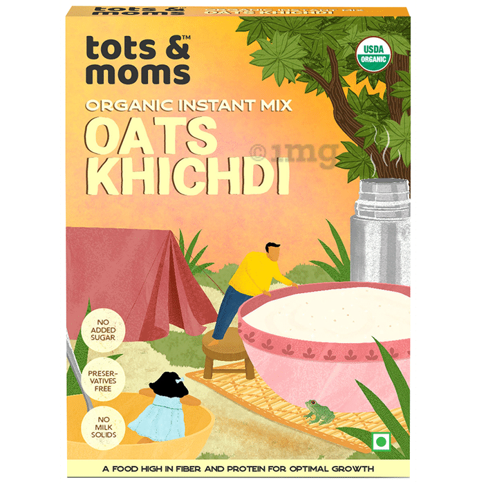 Tots and Moms Organic Instant Mix 6 Month+ Oats Khichdi