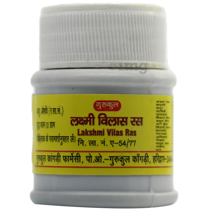 Gurukul Lakshmi Vilas Ras: Buy bottle of 10 gm Tablet at best price in