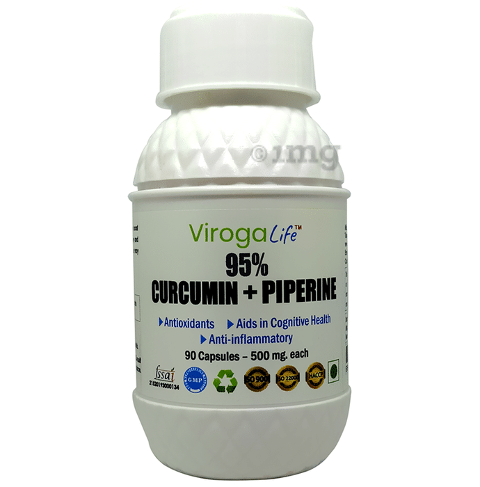 Viroga Life 95% Curcumin+Piperine Capsule