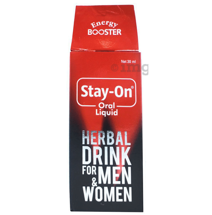 Stay-On Oral Liquid Herbal Drink for Men & Women (30ml Each)