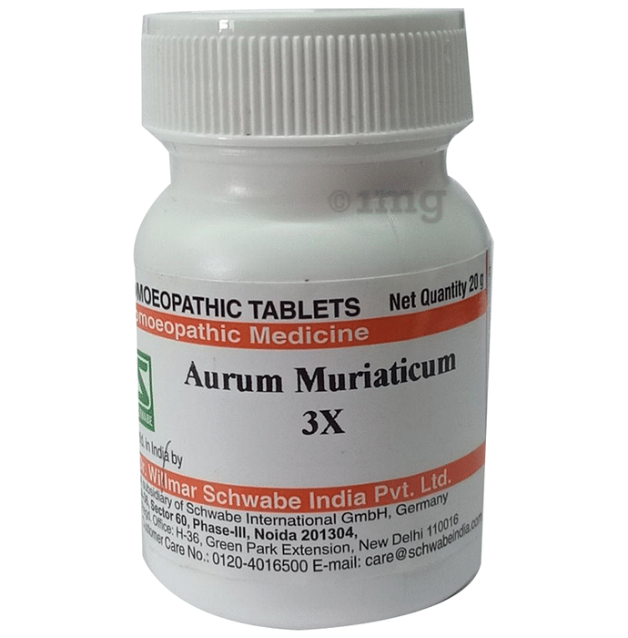 Dr Willmar Schwabe India Aurum Muriaticum Trituration Tablet 3X