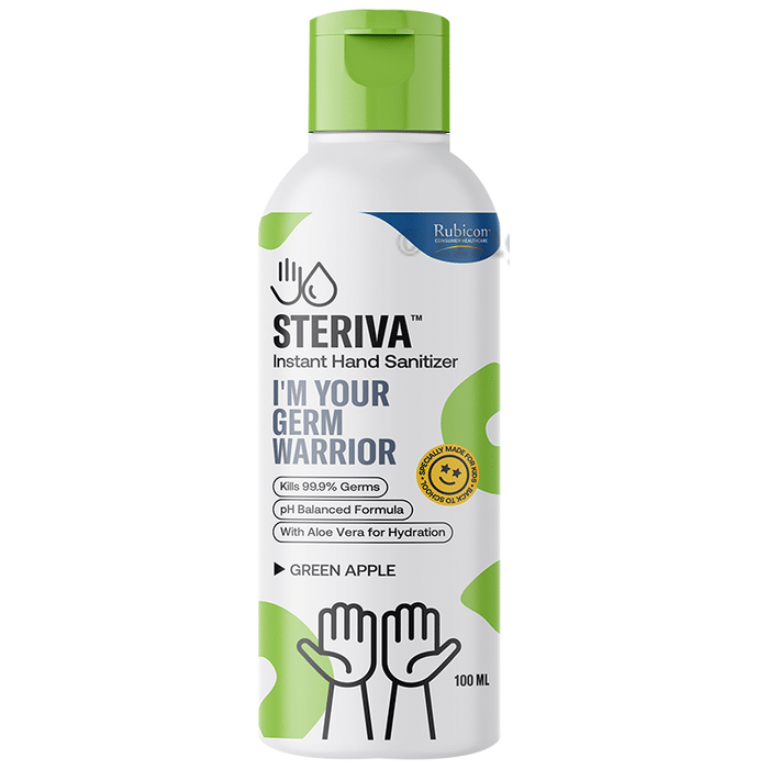 Steriva Instant Hand Sanitizer 62% Ethanol Green Apple