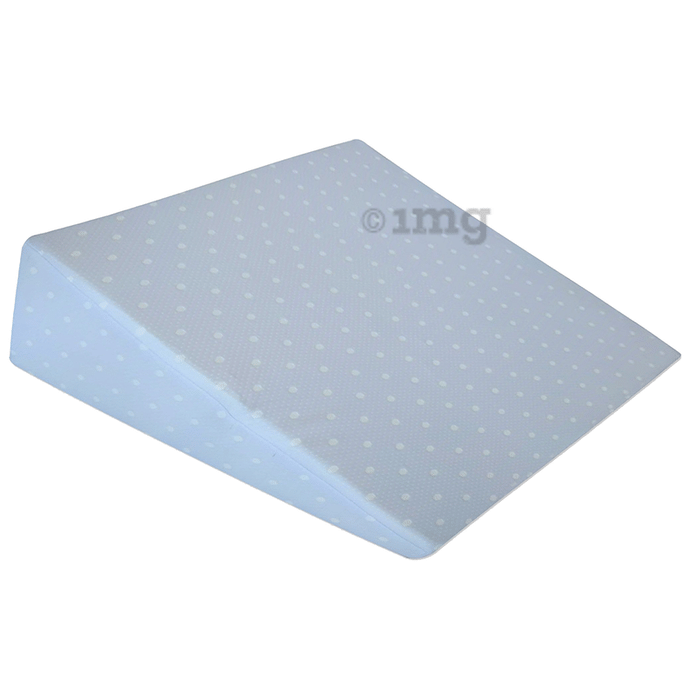 The White Willow Memory Foam Bed Wedge Pillow Large Blue