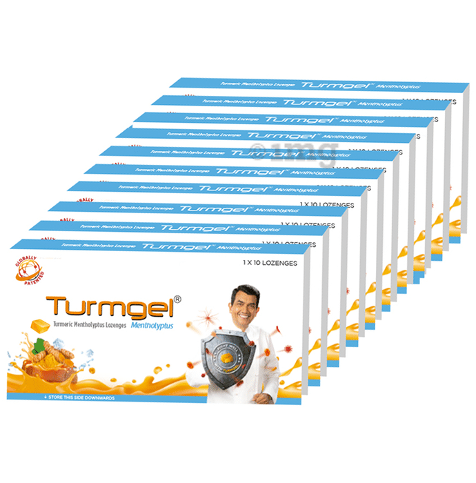 Turmgel Turmeric Lozenges (10 Each) Mentholyptus