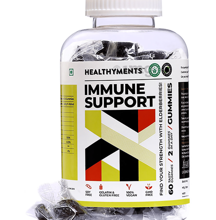 Healthyments Immune Support Gummies Black Currant