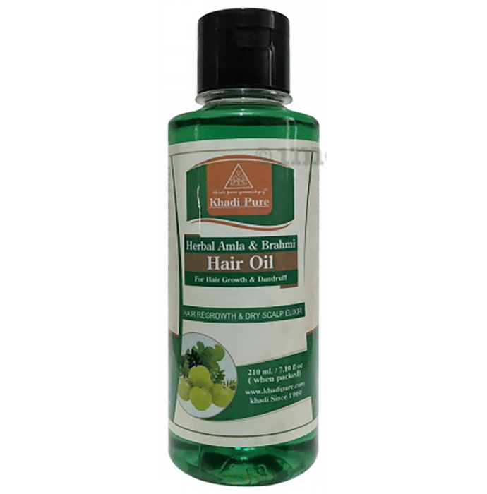 Khadi Pure Herbal Amla & Brahmi Hair Oil Plain