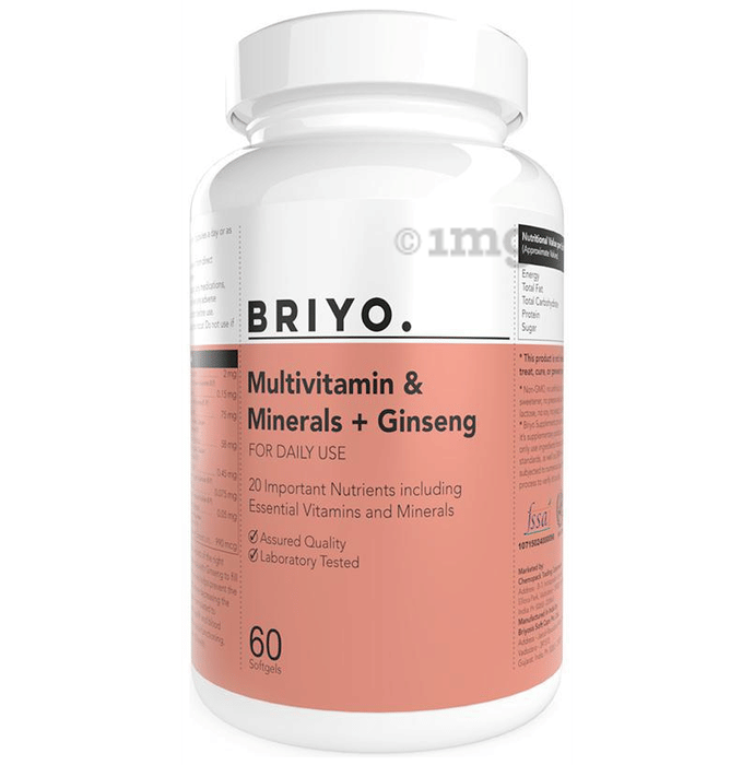 Briyo Multivitamin & Minerals with Ginseng Softgel