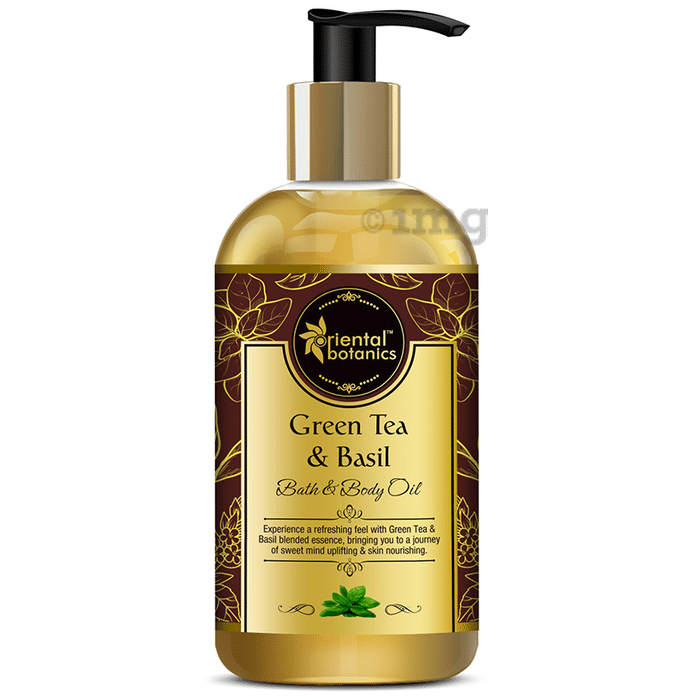 Oriental Botanics Green Tea & Basil Bath & Body Oil