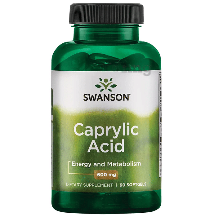 Swanson Caprylic Acid 600mg Softgel