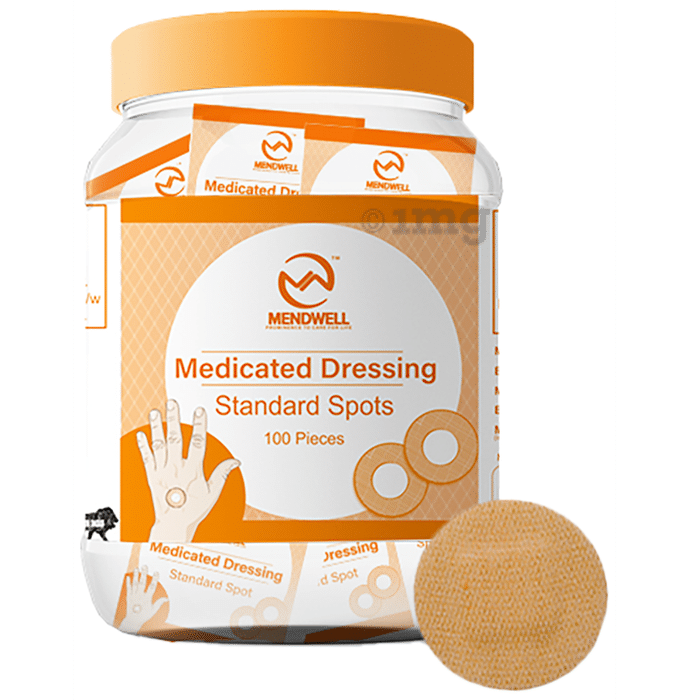 Mendwell Medicated Dressing Bandage Standard Spots
