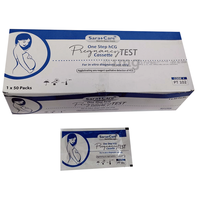 Sara+Care PT 102 One Step HCG Pregnancy Test Cassette