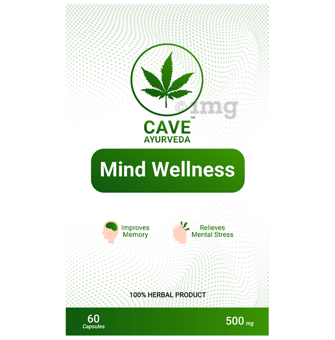 Cave Ayurveda Mind Wellness 500mg Capsule