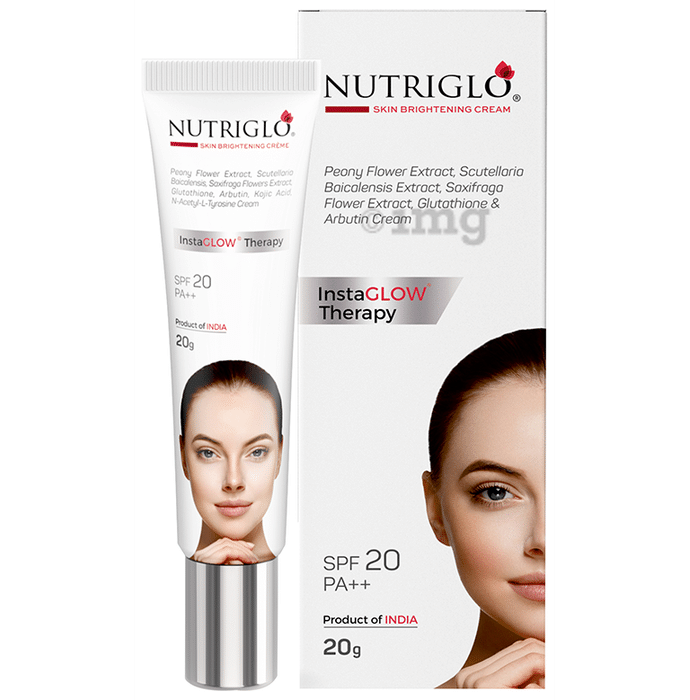 Nutriglo Skin Brightening Cream SPF 20 PA++ with Glutathione | InstaGlow Therapy