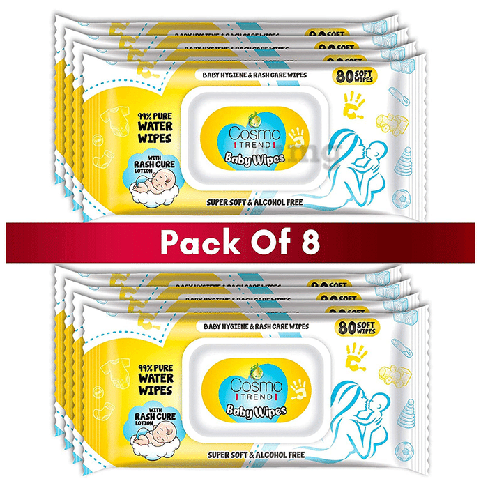 Cosmo Trend Baby Wipes (80 Each)