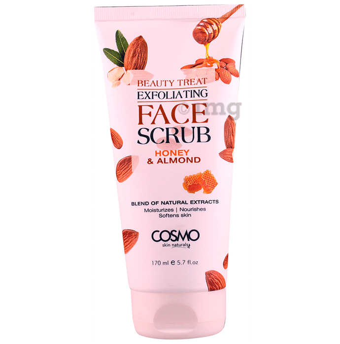 Cosmo Skin Naturals Beauty Treat Exfoliating Face Scrub Honey & Almond