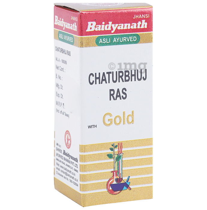 Baidyanath (Jhansi) Chaturbhuj Ras with Gold Powder