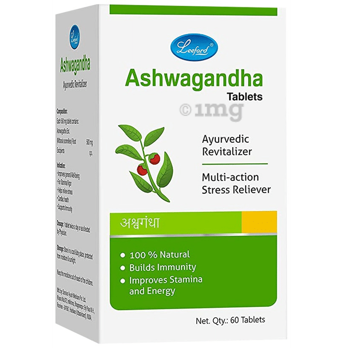 Leeford Ashwagandha Ayurvedic Tablet for Immunity, Stamina and Energy