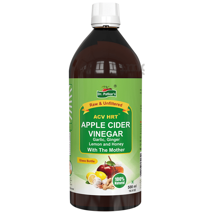 Dr. Patkar's Apple Cider Vinegar with Garlic, Ginger, Lemon and Honey | Raw & Unfiltered for Weight loss
