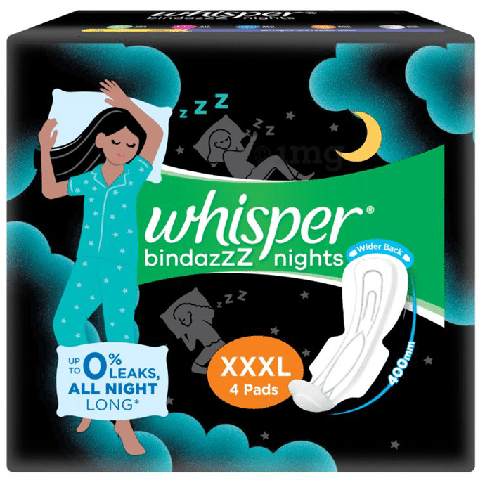 Whisper Bindazzz Nights Pads XXXL