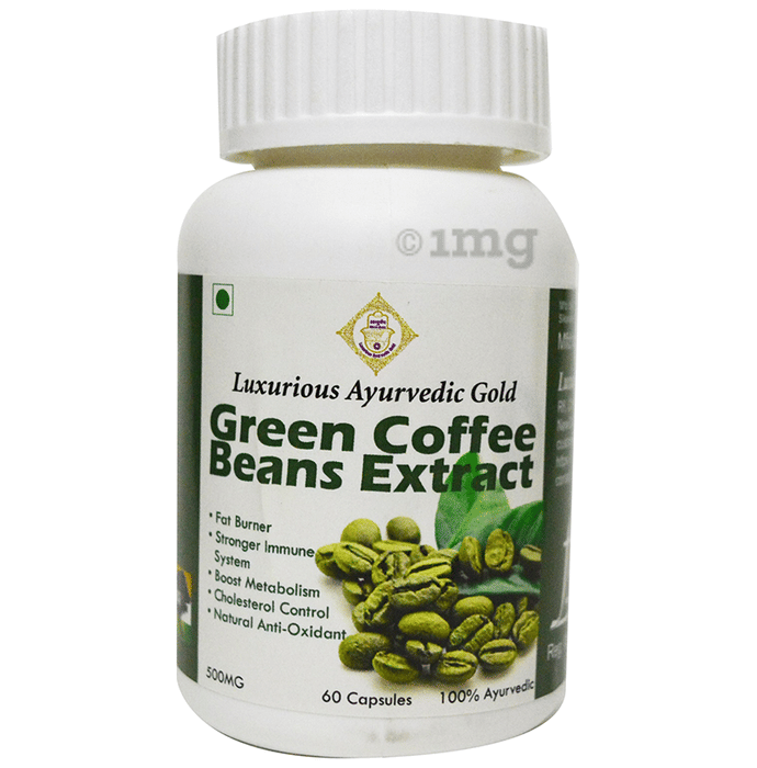 Luxurious Ayurvedic Gold Green Coffee Beans Extract Capsule