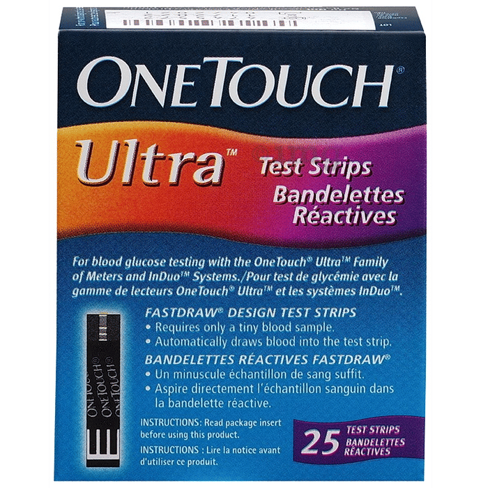 Ultra Test Strip (Only Strips) Buy box of 25 Test Strips at best price in India 1mg