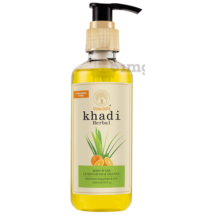 Vagad's Khadi Lemongrass & Orange Herbal Body Wash