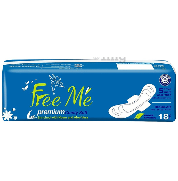 Free Me Premium Comfy Soft Sanitary Pads (18 Each) XL