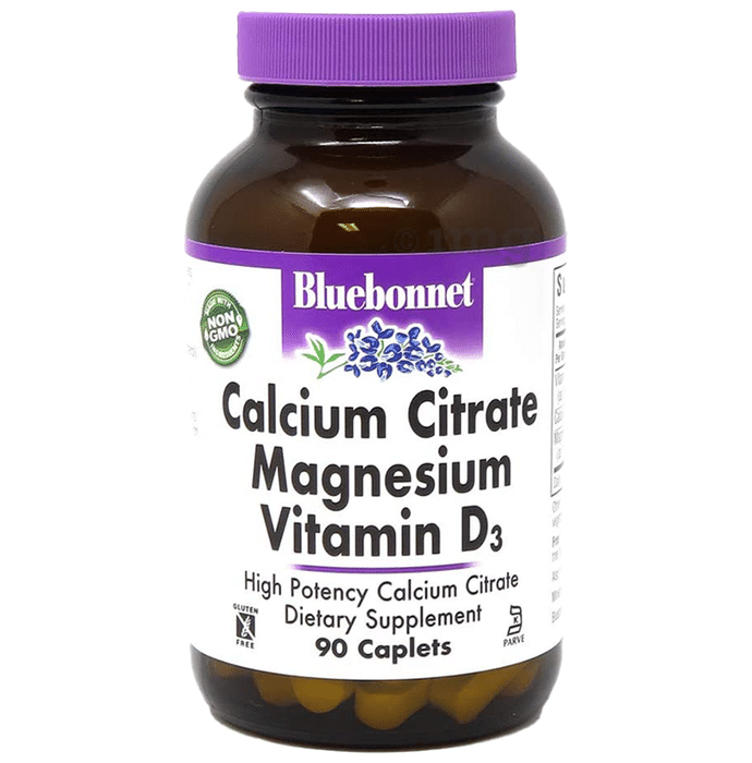 Bluebonnet Calcium Citrate Magnesium Vitamin D3 Caplet