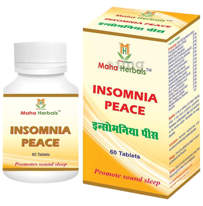 Maha Herbals Insomnia Peace Tablet Buy bottle of 60.0 tablets at best