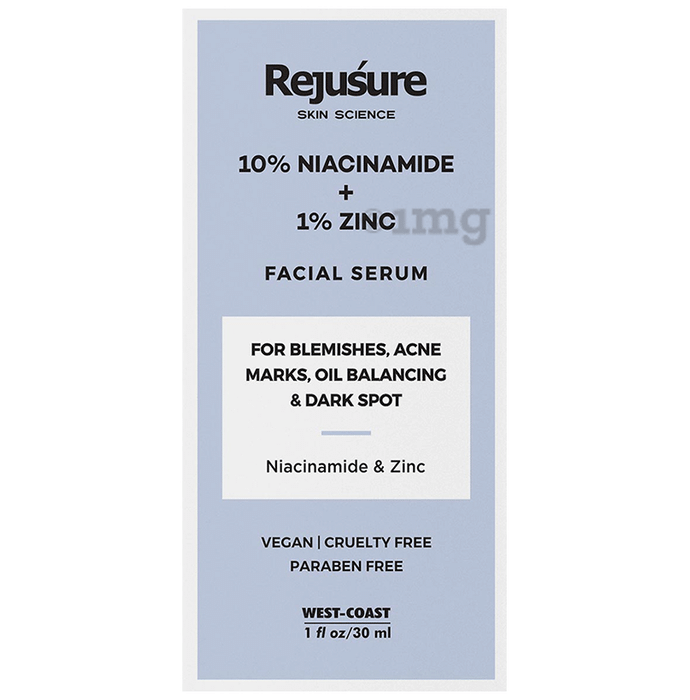 Rejusure 10% Niacinamide + 1% Zinc Facial Serum