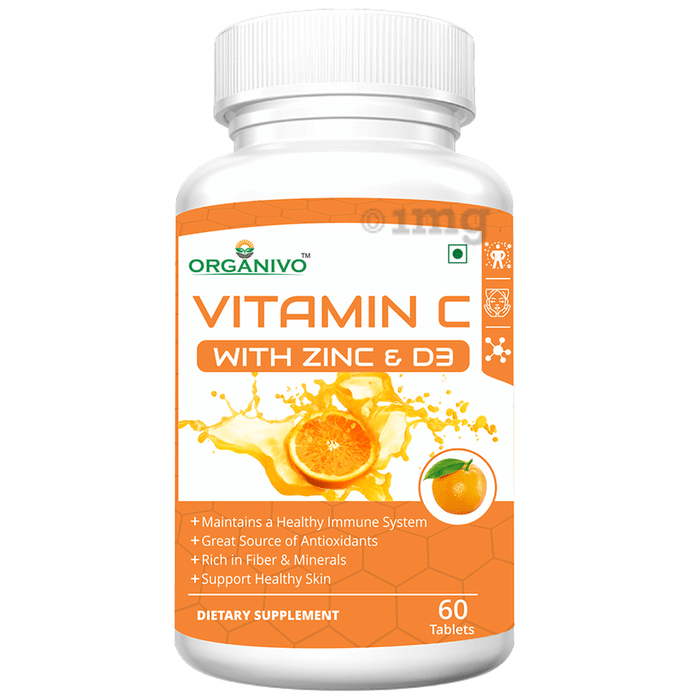 Organivo Vitamin C with Zinc & D3 Tablet