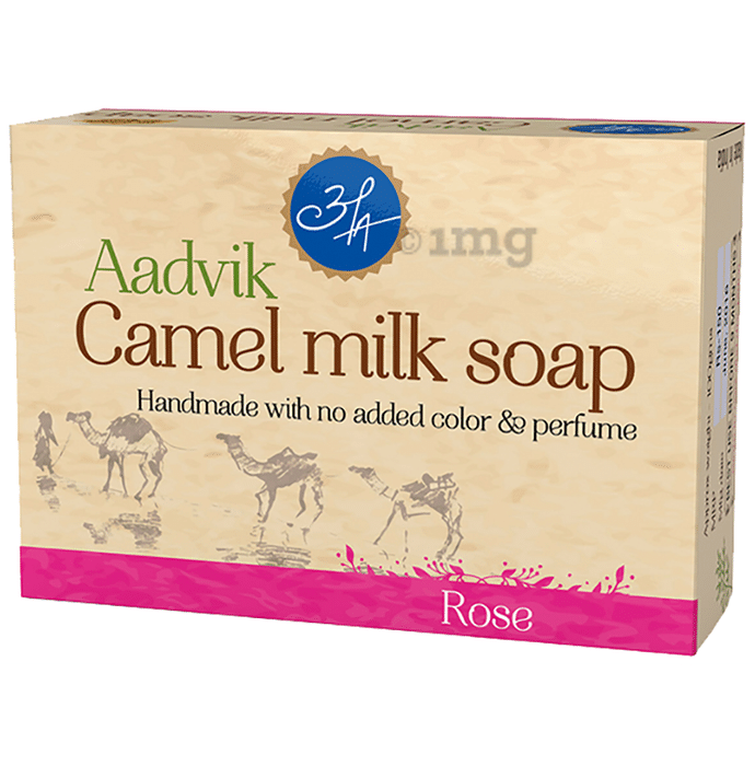 Aadvik Camel Milk Soap Rose