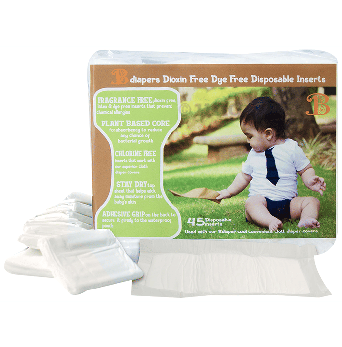 Bdiapers Disposable Inserts Diaper Buy packet of 45.0 diapers at best price in India 1mg