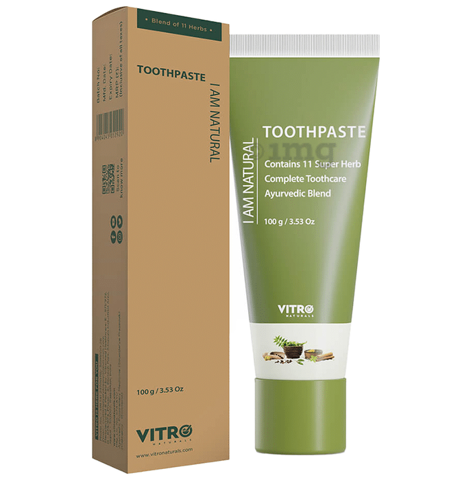 Vitro Naturals I Am Natural Toothpaste for Tooth Care