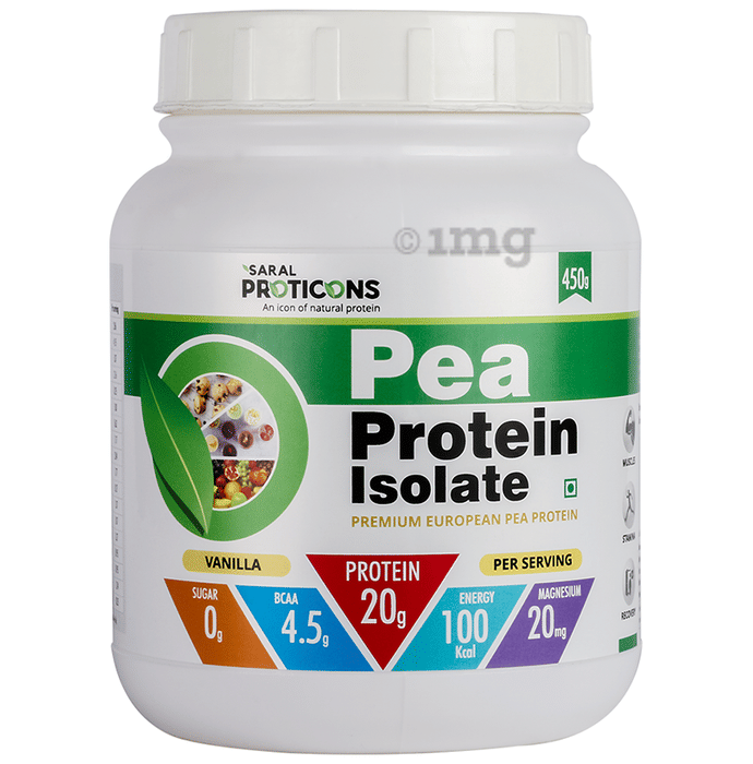 Saral Proticons Pea Protein Isolate Powder Vanilla