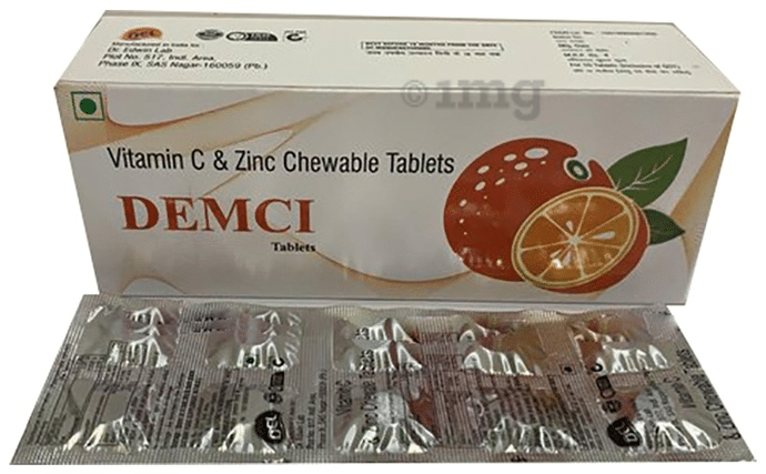 Demci Vitamin C & Zinc Chewable Tablet