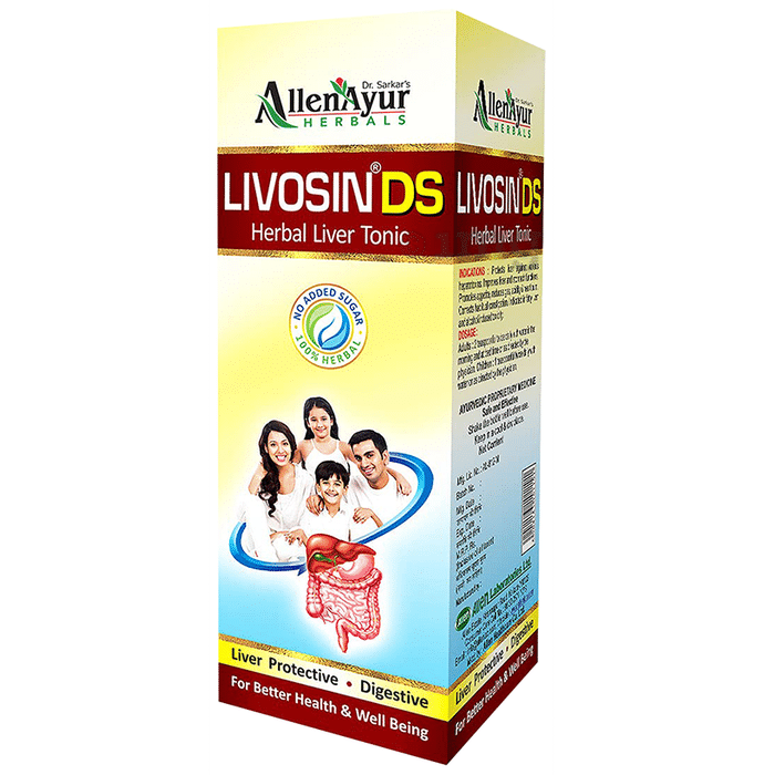 Dr. Sarkar's Allen Ayur Herbals Livosin DS Herbal Liver Tonic (200ml Each)