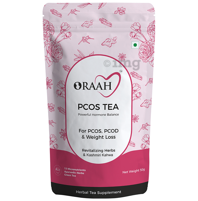 Oraah PCOS Revitalizing Herbs & Kashmiri Kahwa Green Tea (50gm Each)